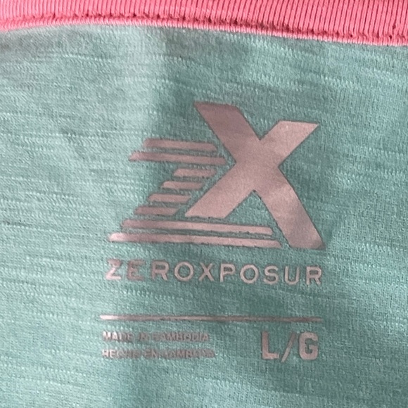 *Zeroxposur Junior's Turquoise Short Sleeve T-Shirt Size L - Picture 12 of 13